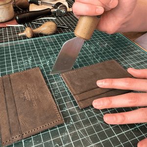 Crafting Leather Card Holder at Craft and Antler Co.