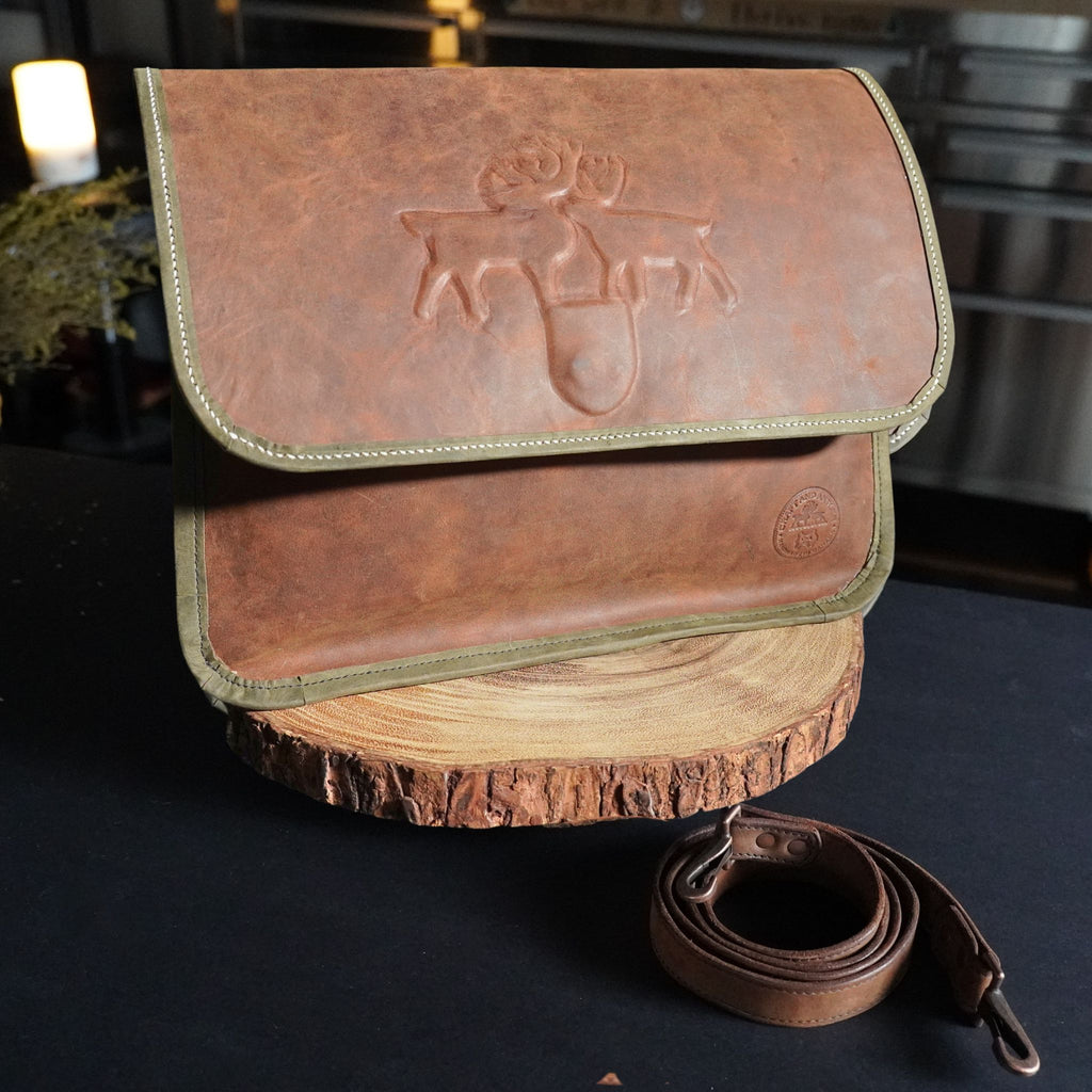 Leather Messenger Bag - Brown Crazy Horse Leather
