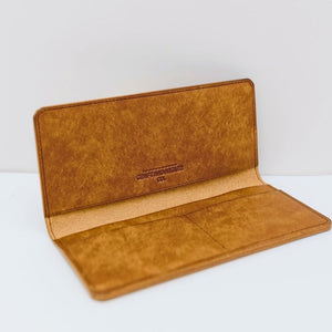 Handmade Cognac Pueblo Leather Long Wallet Plus+