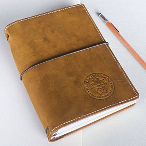 Brown Crazy Horse Leather Journal Cover