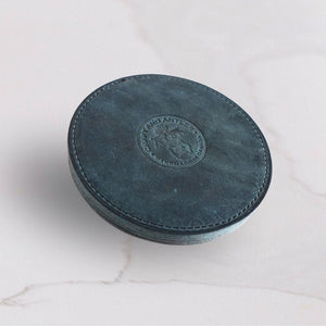 Turquoise Premium Leather Coasters