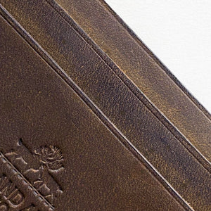 Elegant Chocolate Crazy Horse Leather Cardholder