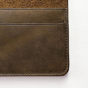 Crazy Horse Leather Chocolate Long Wallet Plus+