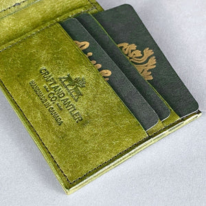 Olive Pueblo Leather Billfold Wallet by Craft and Antler Co.
