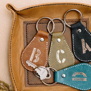 Custom Letter Monogram Keychains