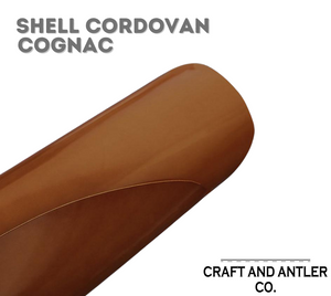 Cognac Color Shell Cordovan Leather