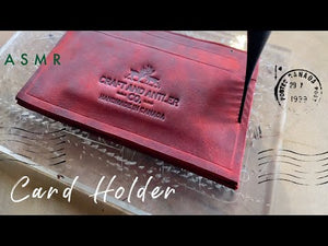 Hand Making a Monochrome Leather Card Holder