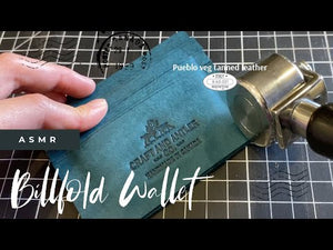 Making a Pueblo Veg-tanned Leather Monochrome Billfold Wallet