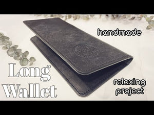 Crafting a Custom Pueblo Black Leather Long Wallet+
