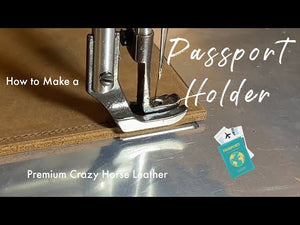 Hand Making a Leather Passport Holder